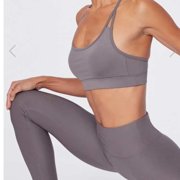 Marika Pants - Marika Laser-Cut Workout Set Steel Grey